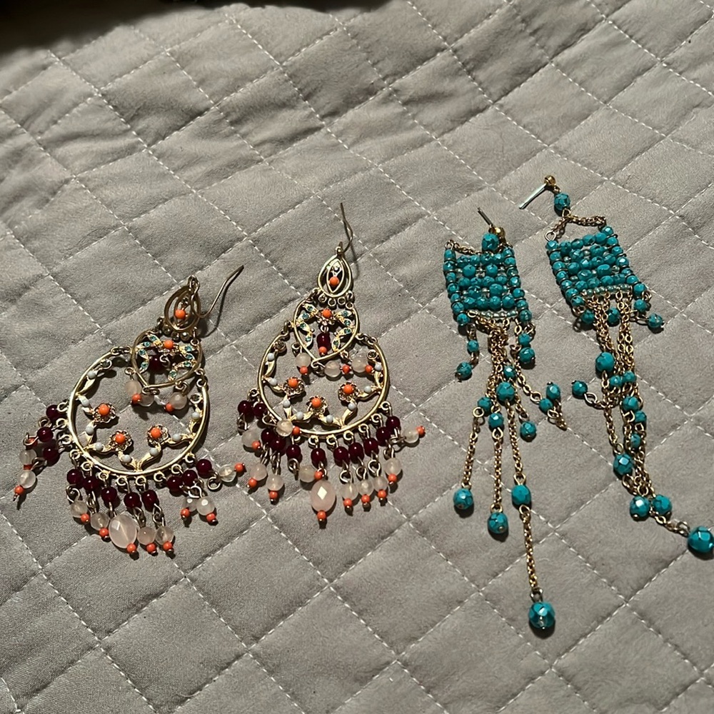 Handmade chandelier earrings